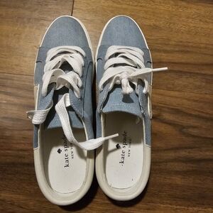 Kate Spade Denim Blue Sneakers with White Accents Sz 11